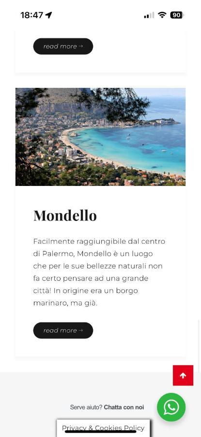 巴勒莫Casa Vacanze La Rocca 2公寓 外观 照片